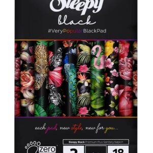 Sleepy Black Premium Plus | Günlük Ped Gece | 18 Adet | 1 Paket