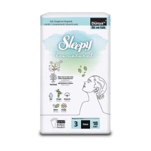 Sleepy Bio Natural Premium Plus | Hijyenik Ped Gece | 18 Adet | 1 Paket